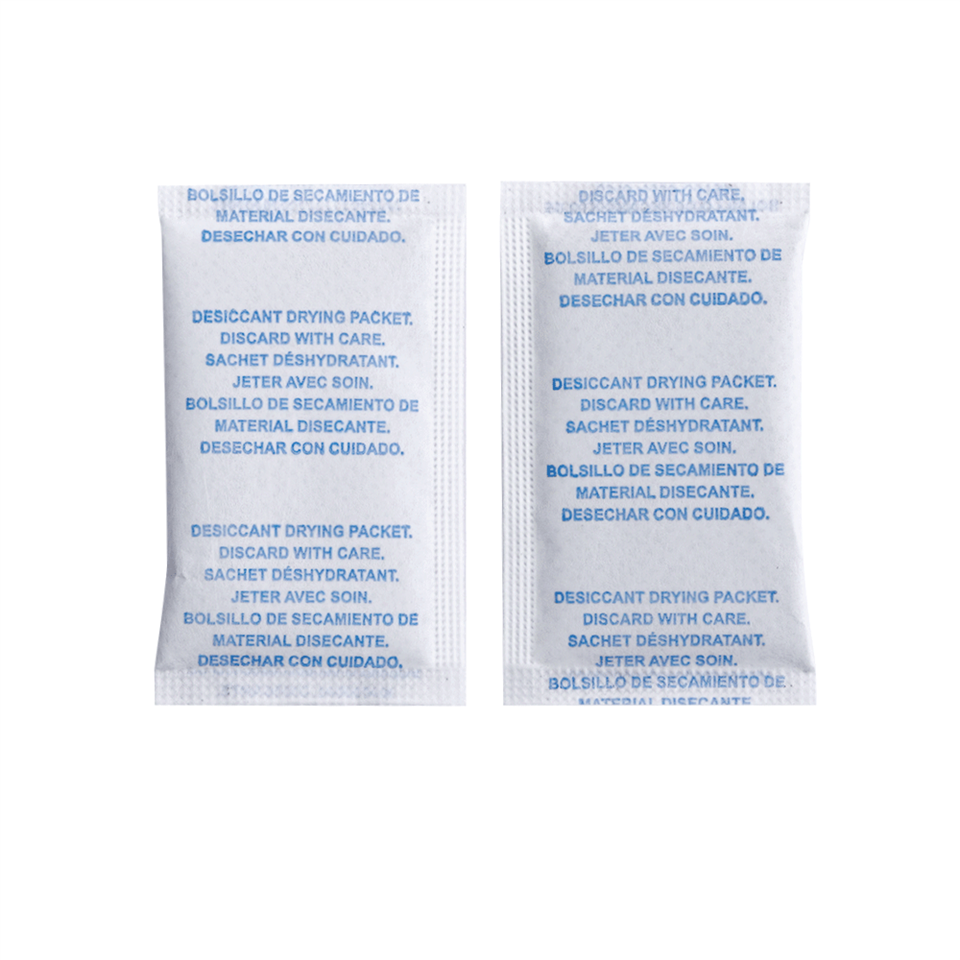 Paquets dessecants de gel de sílice